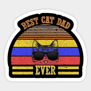 Best Cat Dad Ever Sticker